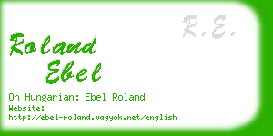 roland ebel business card